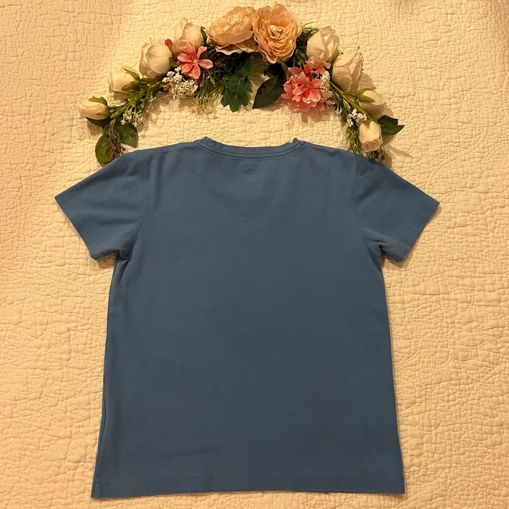 Patagonia Organic Cotton Thick Short Sleeve Tee - Blue - Picture 10 of 13